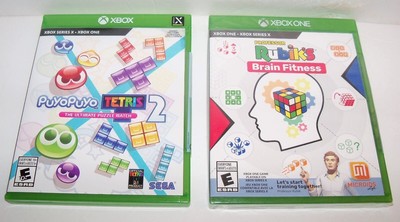 XBOX One Series X PROFESSOR RUBIK's BRAIN FITNESS + Bonus TETRIS Video Game Lot