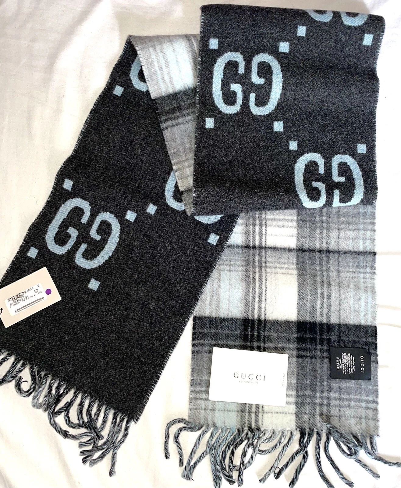 Écharpe Gucci GG Jacquard avec glands