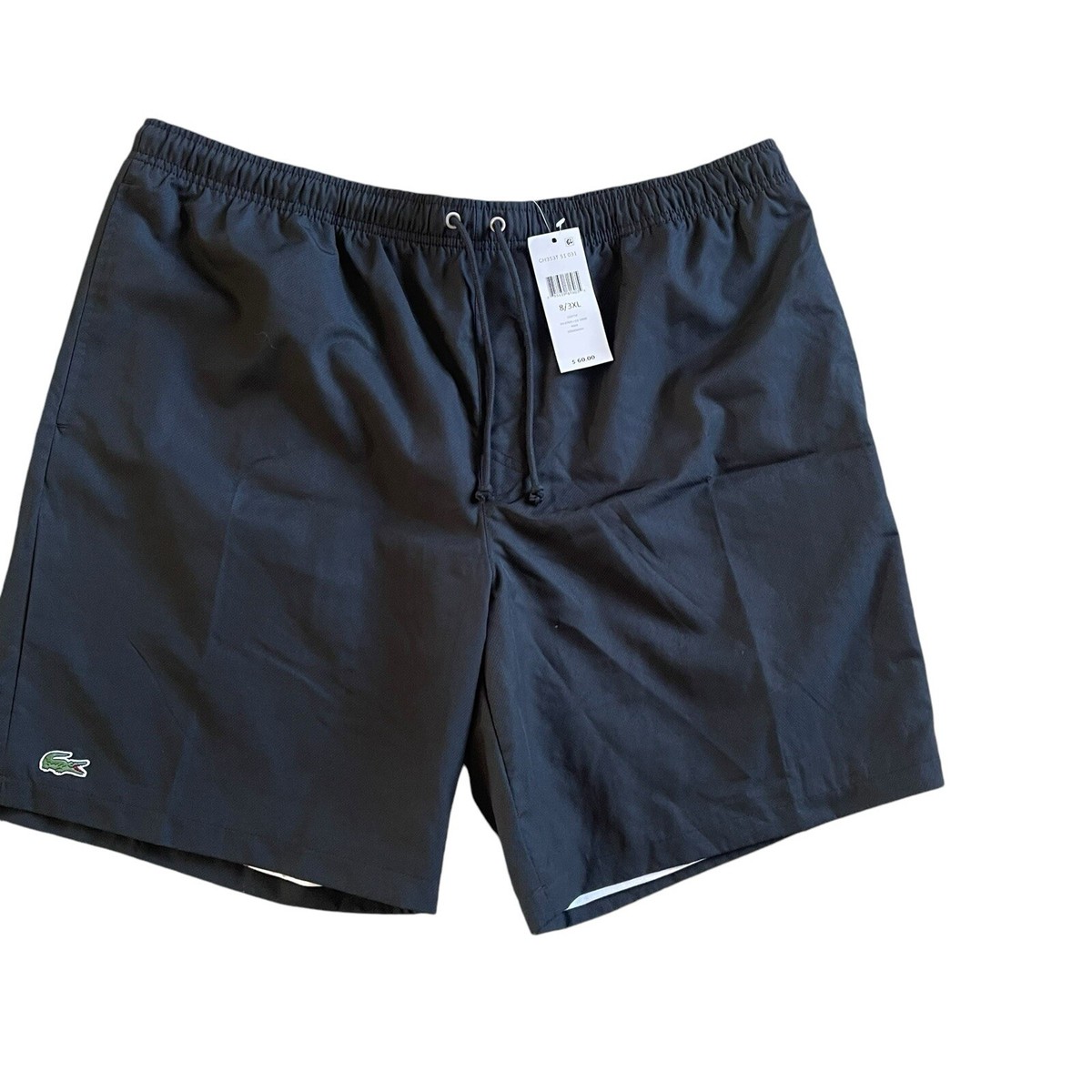 Lacoste Sport Shorts Mens Size 3XL Black Athletic Gym Tennis