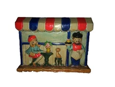 1960 Earl Bernard Neon Chalkware Diner Music Box