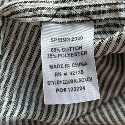 Fresh Produce Shirt Long Sleeves Lightweight Button Front Blouse Gray Sz Small - Picture 5 of 9