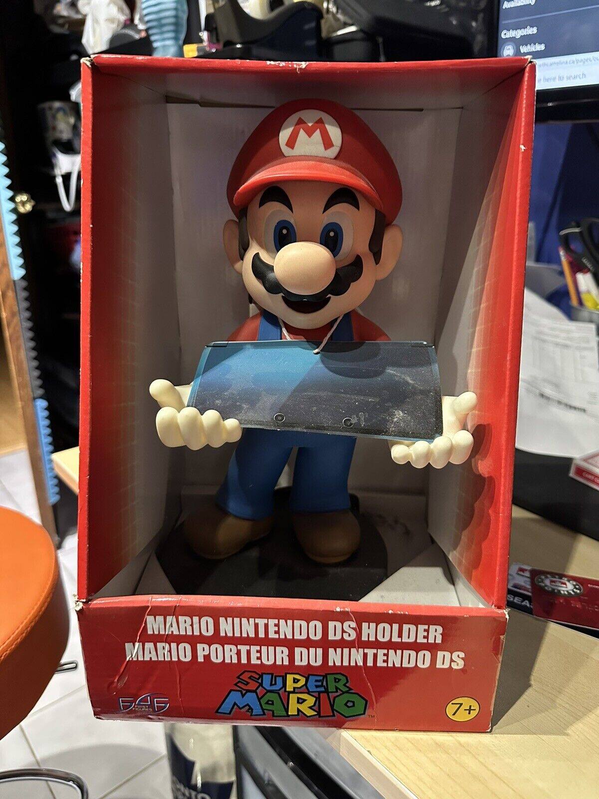 Super Mario 12” Nintendo Ds Holder Statue Collectible 2011 With Box eBay