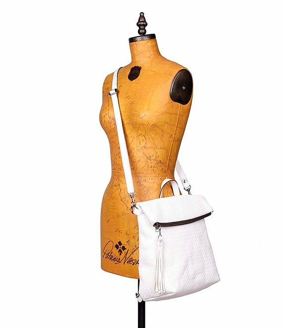Patricia Nash Twisted Woven Collection Luzille Backpack White NWT $249 Patricia Nash Twisted Woven Collection Luzille  main image 4