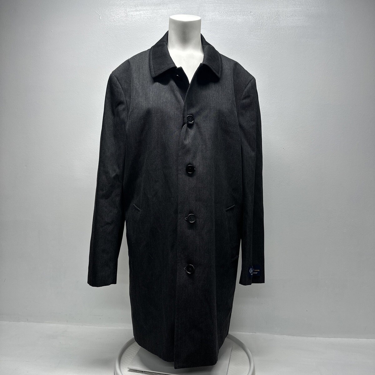 Tom James Rain Coat Jacket Wool Loro Piana Storm System Grey Tom James Rain Coat Jacket Wool Loro Piana Storm System Grey