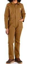NEW Carhartt BN6071-W Rugged Flex Canvas Coveralls Jumpsuit Women's S 4-6