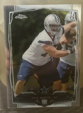 2014 Topps Chrome Mini Football Rookie Card Zack Martin Dallas Cowboys #207. rookie card picture