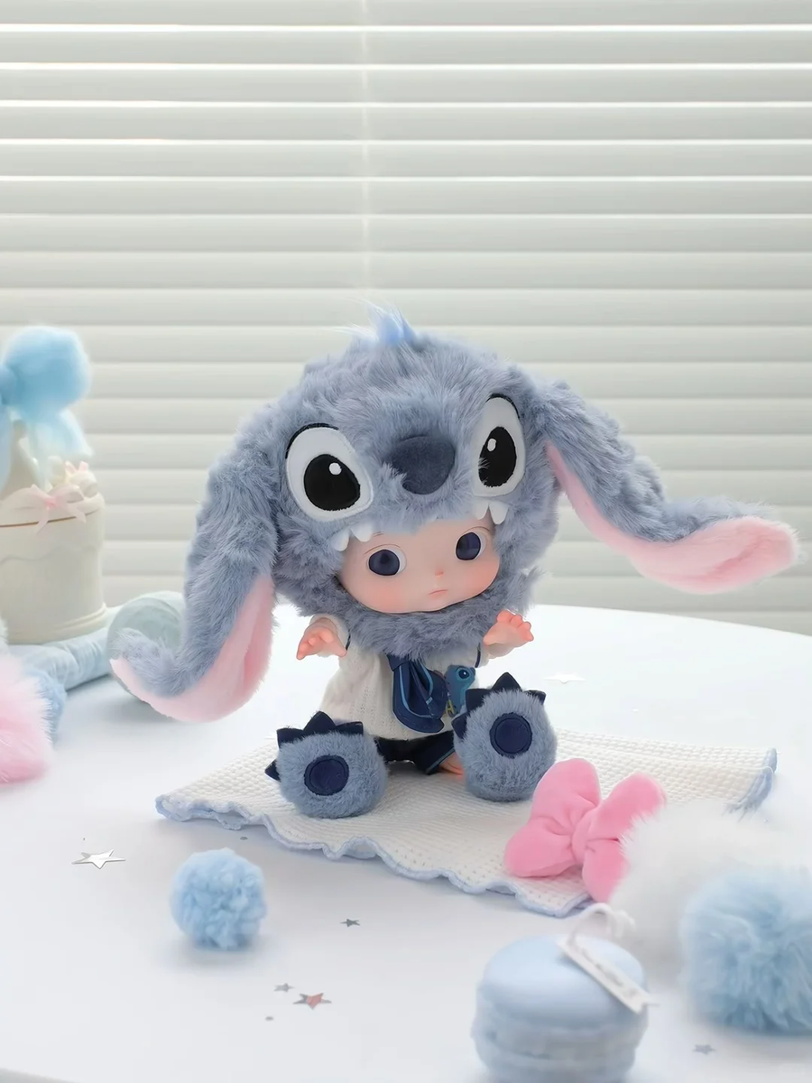 Authentic POP MART HACIPUPU & Stitch 1/8 Action Figure