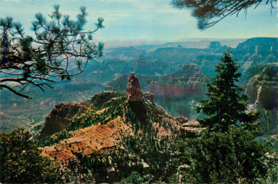 Postcard Aerial View of Point Imperial Grand Canyon National Park Arizona, AZ