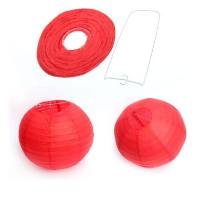 rot Lampion Ballon Geburtstag Party Deko Halloween rote Laterne Papierlaterne