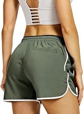 Women Running Gym Shorts Lounge, Workout , Yoga, or School. Comfy with Pockets