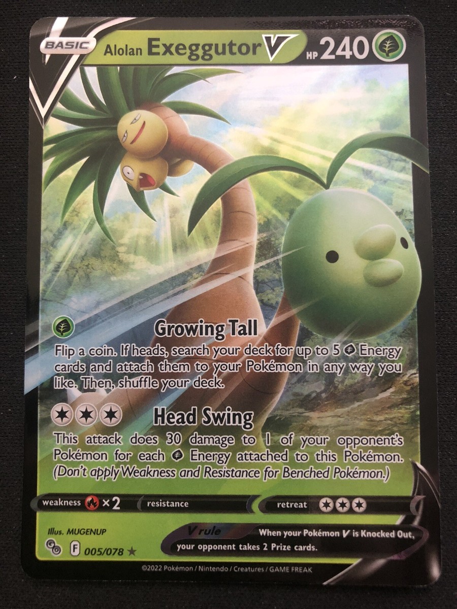 alolan exeggutor v pokemon go card Amazon.com: Alolan Exeggutor V - SWSH225