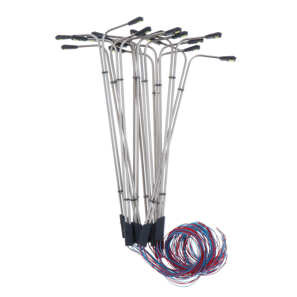 ZYNCUE H0/TT LED Straßenlaternen - 10er Set Für Modelleisenbahn