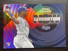 2022 Topps Update Vidal Brujan RC Generation Now Insert Red /10 Rays 