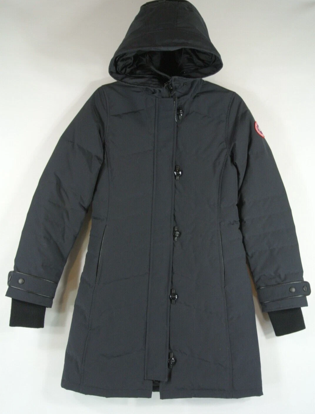 NUOVO Canada Goose Parka Donna Lorette 2090L Heritage in Navy Marine XS #DC153