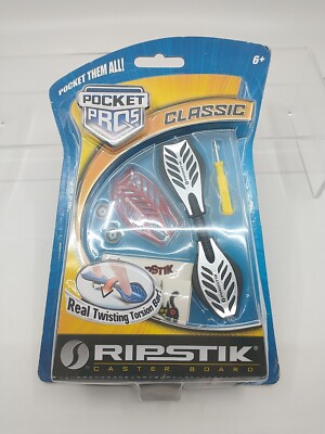 Pocket Pros Ripstik Caster Board G Black Silver Rare Finger Toys