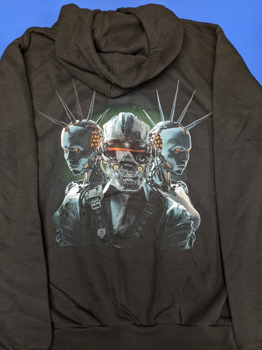 Megadeth Zip Up Hoodie Dystopia Vic Rattlehead Double Sided Small