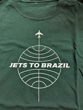 Vintage Late 90s/Early 00s Jets to Brazil Pan Am Airplane T-Shirt Jade Tree M