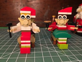 LEGO 40205 Little Elf Helpers 40206 Christmas Santa Claus 2016 - Retired