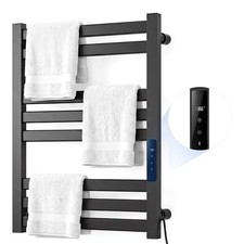 Uimoso Electric Wall-Mounted Towel Warmer with 8-Bar Aluminum Design
