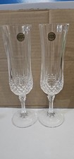 Cristal D'Arques Longchamp Champagne Flute 24% Lead Crystal Glasses. 