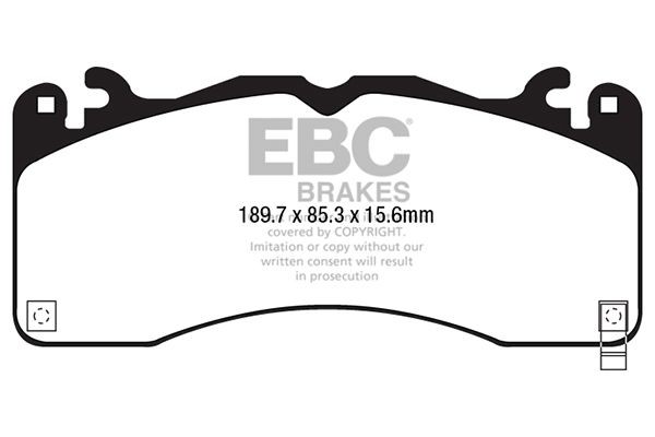 EBC Brakes Bremsbelagsatz, Scheibenbremse DP43040R FüR Ford USA-image