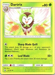 Dartrix 10/149 Sun & Moon Base Set Uncommon