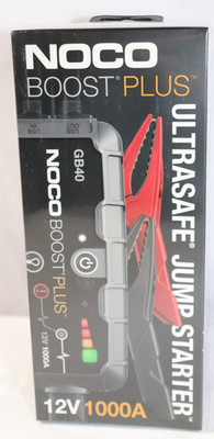 NOCO Boost Plus GB40 1000A 12V UltraSafe Lithium Jump Starter Power Bank NEW