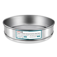 304 Stainless Steel Mesh Lab Sieve, 10 Mesh 2mm Aperture Test Sieve, 7.9Inc...