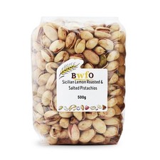 Sicilian Lemon Roasted and Salted Pistachios 500g | BWFO | Free UK Mainland P&P