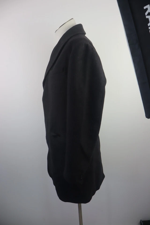 Trussardi Jeans Wool Coat Men's Casual Jacket Vintage Size 50 - Image 4 of 4