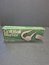 Golf Ball Monogrammer Kit Vtg Star Case 1994 Stamper Marker 3 Letter - Complete