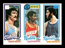 Calvin Murphy 1980-81 Topps  #70/17/219 (w/Swen Nater, Richard Washington)