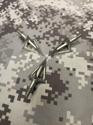 3 G5 MONTEC 3 BLADE SCREW IN BROADHEADS BOWHUNTING ONE PIECE BOW HUNT HEADS