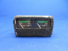 Cessna 172 Rochester CHT / Oil Temp Cluster Gauge C669561-0101 21-32v (0526-110)