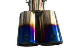 Car Dual Tip Exhaust Pipe for Upgrade Modification Street Racing Muffler Replace