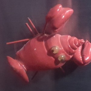 Magnetic Plastic Lobster Figurine Collectible Animal Figure Lobster Figurine