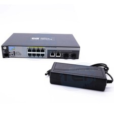 Image of HP PROCURVE 2520G 8 PORT GIGABIT SWITCH POE J9298A + NETWORK SERVER POWER SUPPLY