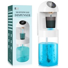 Automatic Mouthwash Dispenser for Bathroom, 20.29 Oz Dispensers with Magnetic...