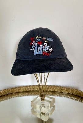 Vintage 1991 Animaniacs Blue Snapback Hat Cartoon Baseball Cap