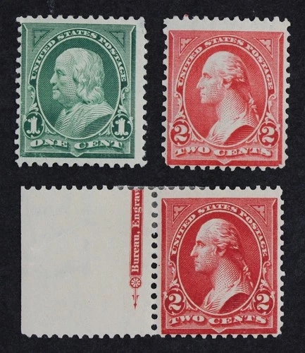 CKStamps: US Stamps Collection Scott#279 Spot Thin, 279B 279BF Mint H OG