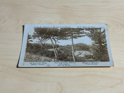 Anfang 1900 RP Postkarte La Solitude Farm, Gorey, Jersey Mann Arbeitsgelände