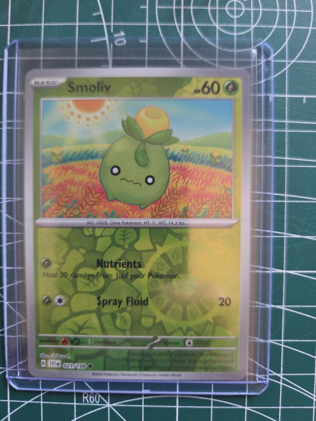 2023 Pokemon Card Smoliv Card #021/198 Reverse Holo