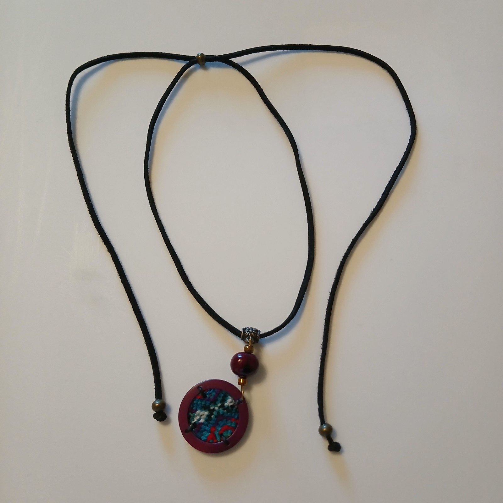 Women's Circular Multicolor Knit Pattern Bohochic… - image 10