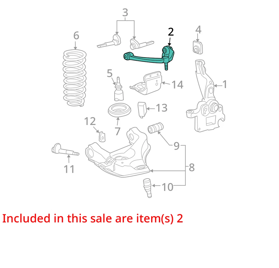 Brazo de control superior delantero izquierdo conductor 6L5Z3085BA para 98-11 Ranger 1262943 Foto 2 de 4