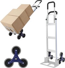 200KG Heavy Duty Foldable Hand Sack Truck Trolley Aluminium Stair Climbing Cart