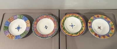 4 Sango The Sweet Shoppe By Sue Zipkin Rimmed Soup Salad Bowls Assorted Vintage