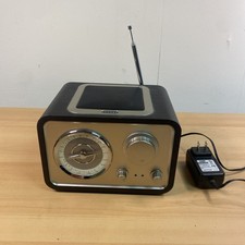 CROSLEY AM/FM TABLE BOOKSHELF RADIO CR221 With Power Supply Very Good Condition