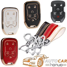For 2015-2020 Chevrolet Suburban Tahoe GMC Yukon TPU Remote Key Fob Case Cover