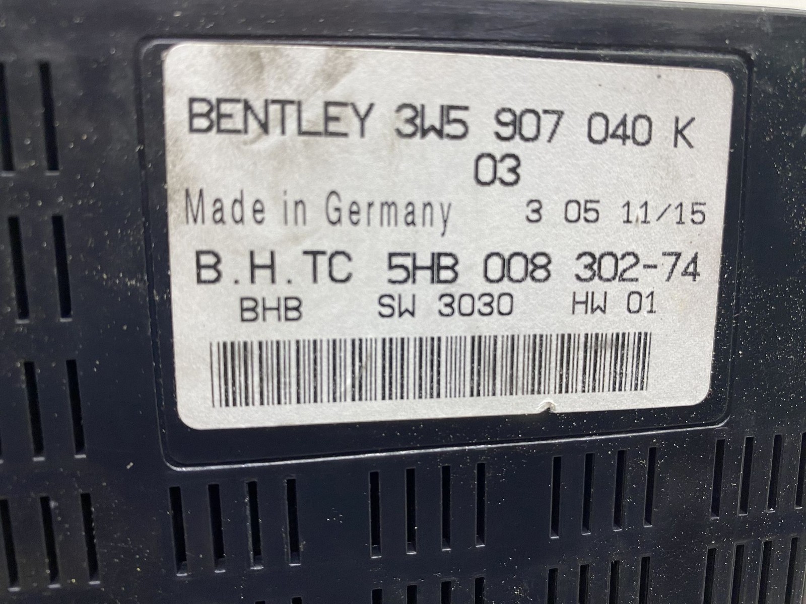 2013-2019 BENTLEY FLYING SPUR OEM HVAC CLIMATE CONTROL MODULE 3W5907040K
