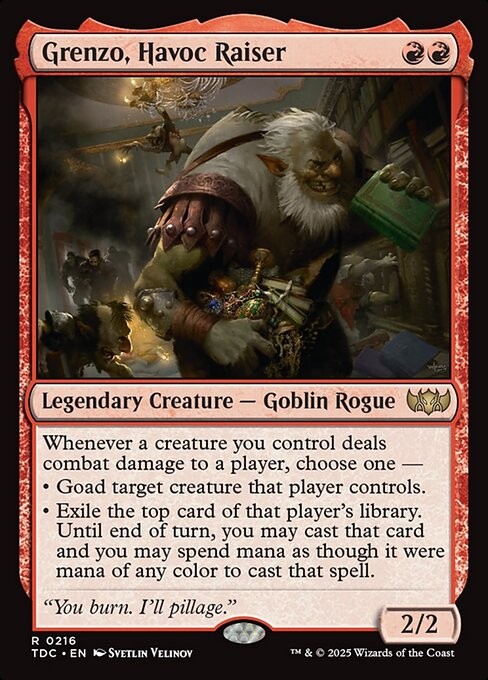 Grenzo, Havoc Raiser 216 R Normal TDC MTG NM